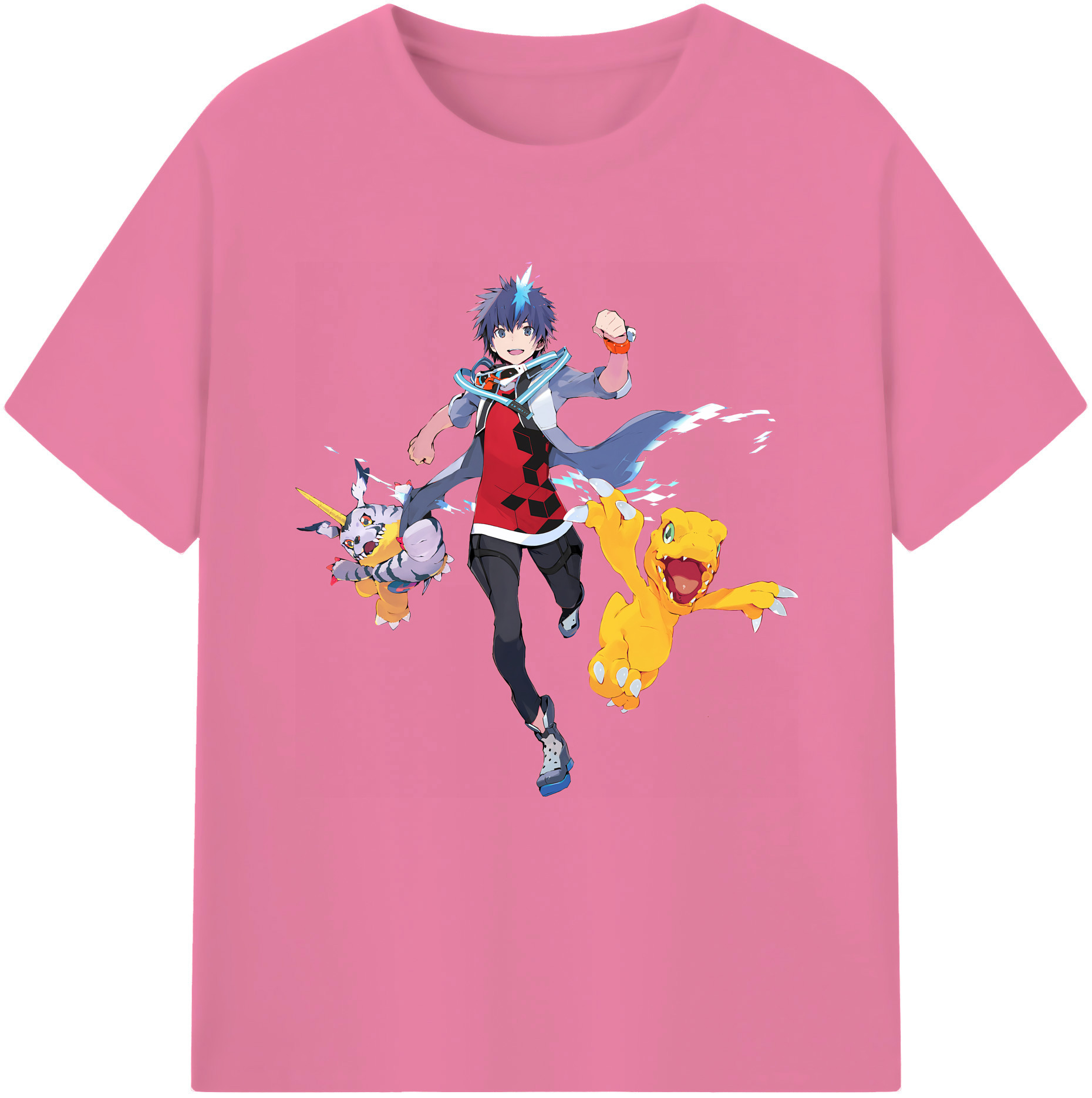 （画像用） Digimon デジタルモンスター/デジモン 綿100％半袖Tシャツ（フロントプリント）